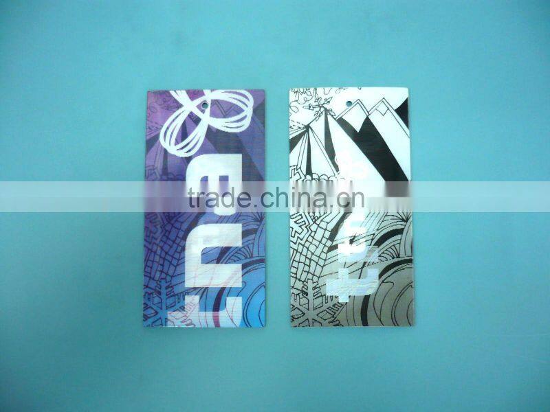 3D lenticular plastic tag