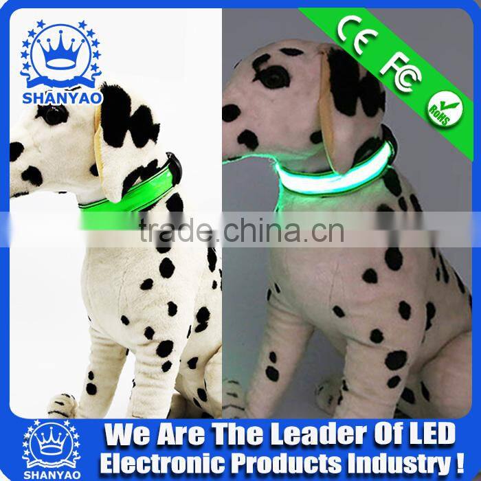 2015 Hot Selling LED Reflective Dog Collar With LED Light