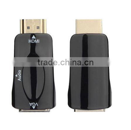 HDMI to VGA with Audio Cable HDMI to VGA Adapter Male To Female 1080p HDMI to VGA Converter For PC/HDTV