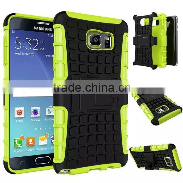Low MOQ Hybrid design tpu pc hybrid combo phone case for samsung note 5 China make