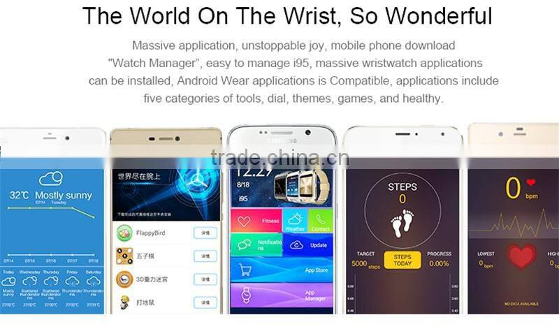 China suppliers 2016 New coming i95 smart watch business edition mobile watch phones