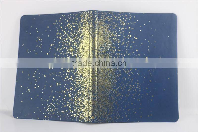 Foil Stamping leather journal simple design diary notebook