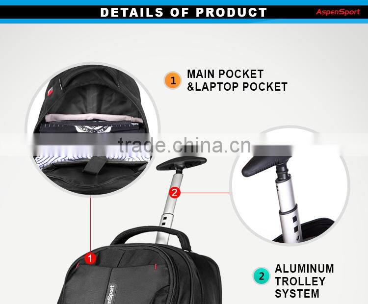 New fashion bag travel trolley laptop trolley school bag