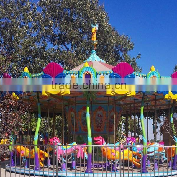 2016 kids amusement parks Luxury merry go round carousel for sale