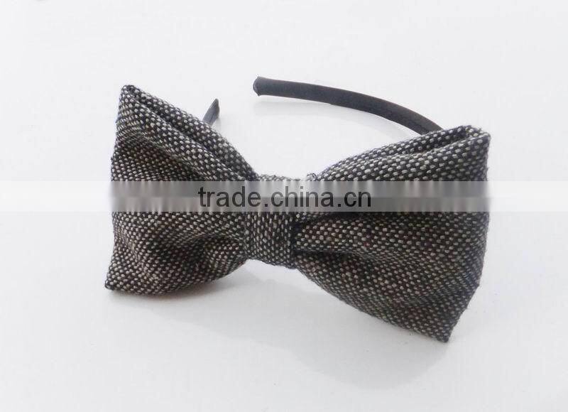beautiful fabric bow hard headband