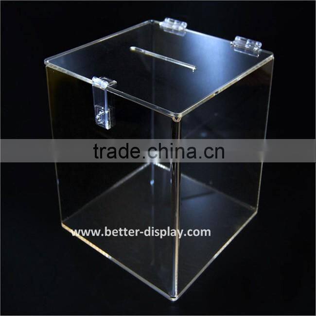 wholesale acrylic donation buckets for charity