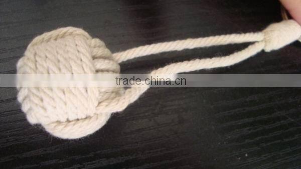 monkey fist /cotton keychain