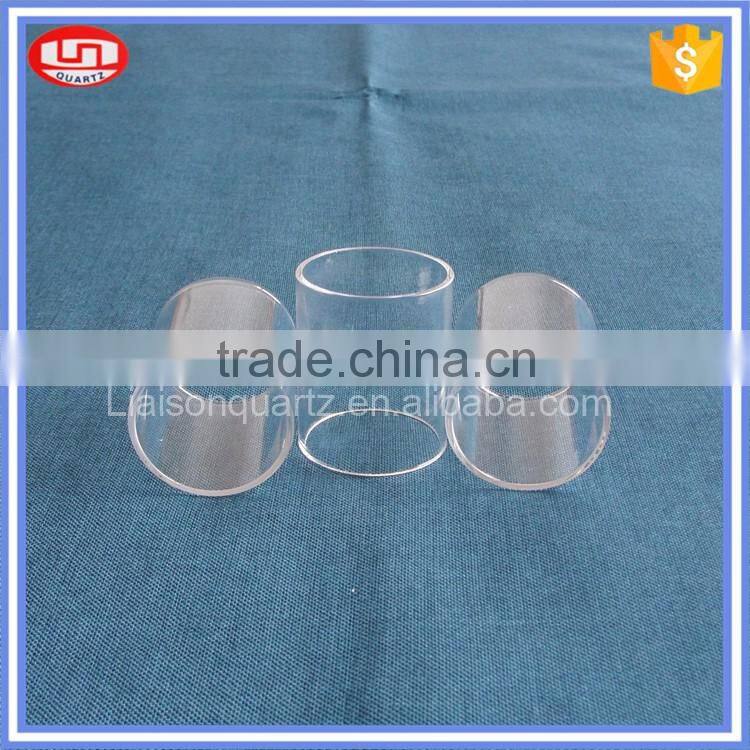 Heat resistant quartz glass cylinder tube