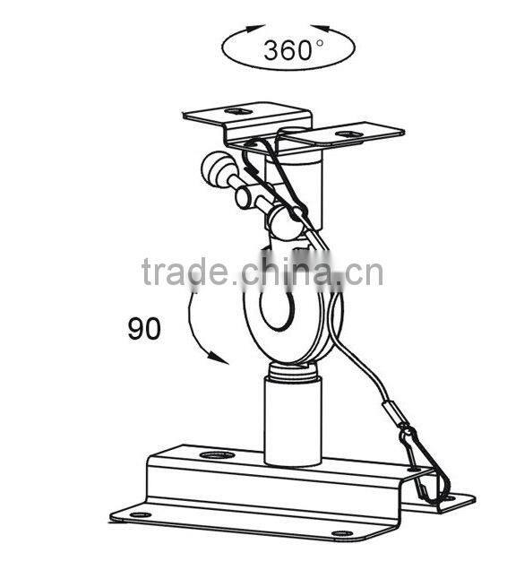 hot selling plastic speaker wall bracket mount holder stand
