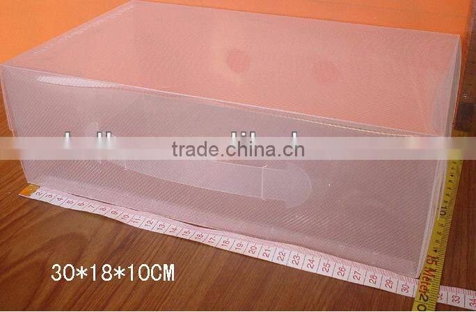 2013 folding plastic shoe box with lid