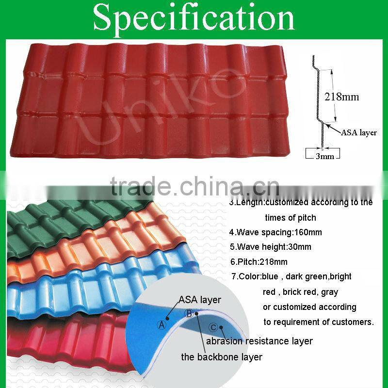color stable man-made extruded good quality japanese flat roof tiles for house