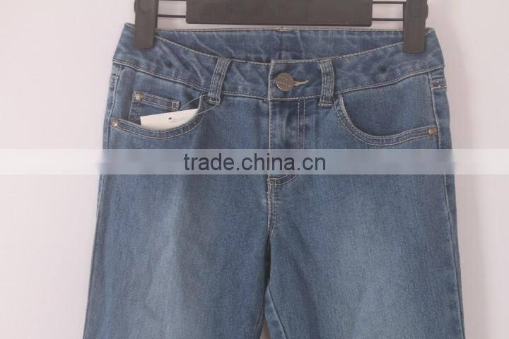 Garment Stocklot Kids Skinny Denim Girls Jeans