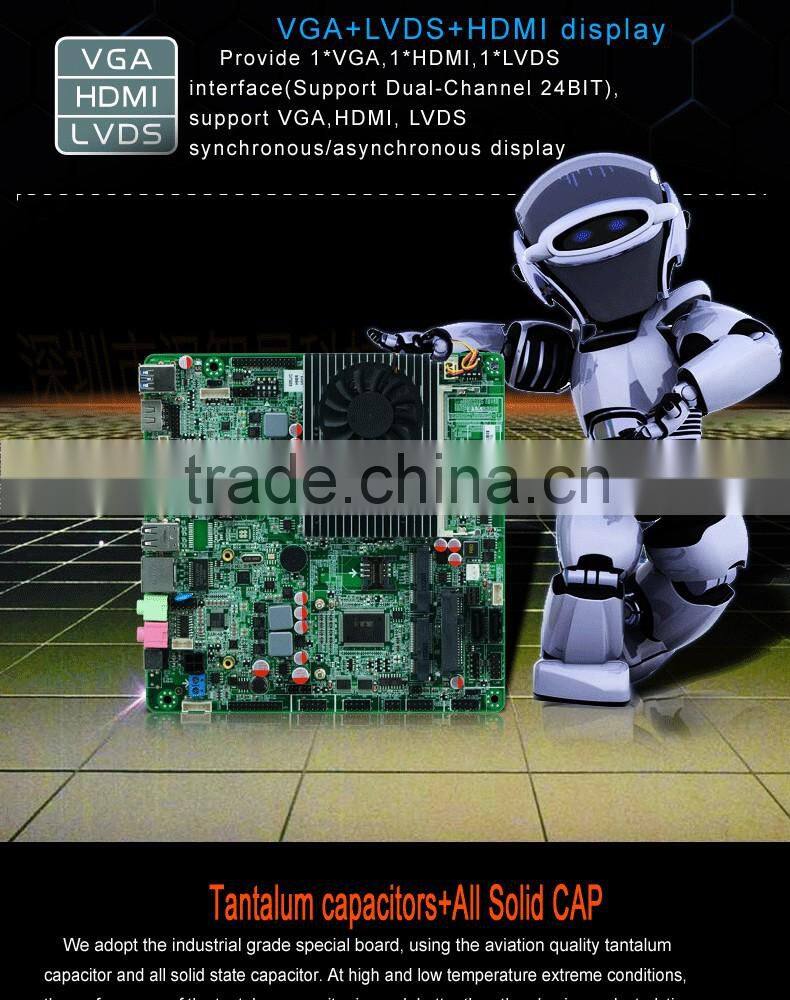 x86 embedded motherboard I7 motherboard with lvds Support Intel Intel The fourth generation Haswell_U/I7-4510U/2.0GHz