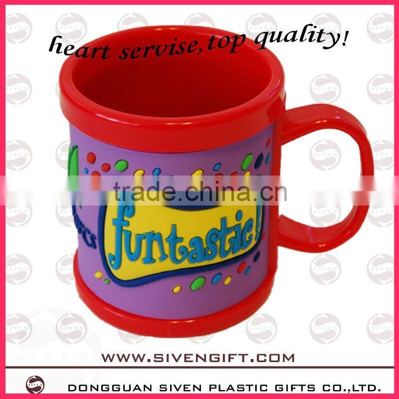 2014 customized pvc + ABS advertise cup for promotion use