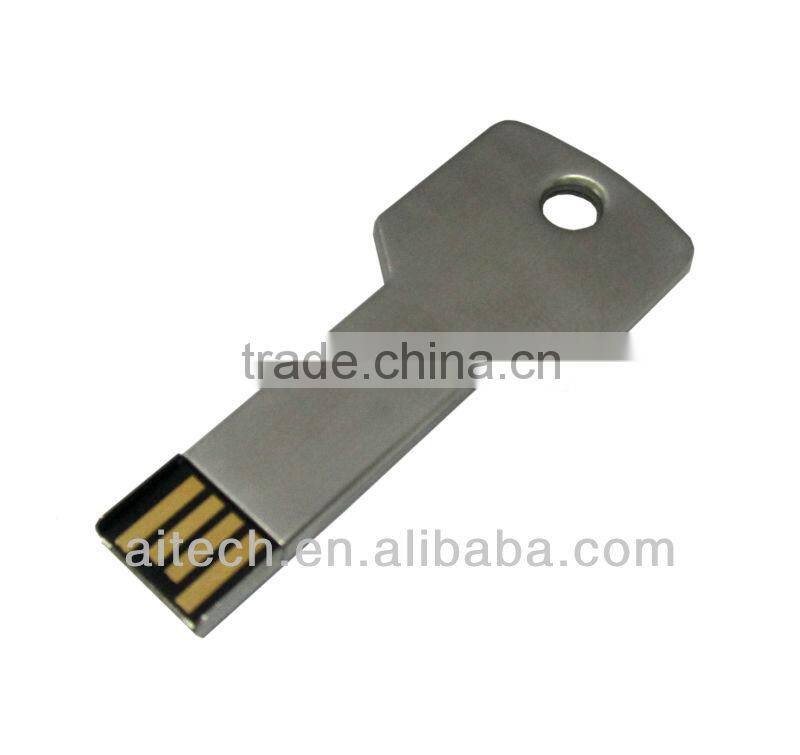 Key shape usb flash drive, metal key usb, promotional gift usb key with life warranty