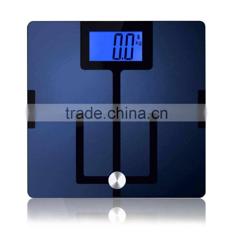 Large Scale with 4.3" Blue Screen Bluetooth 4.0 Body Analysis Function