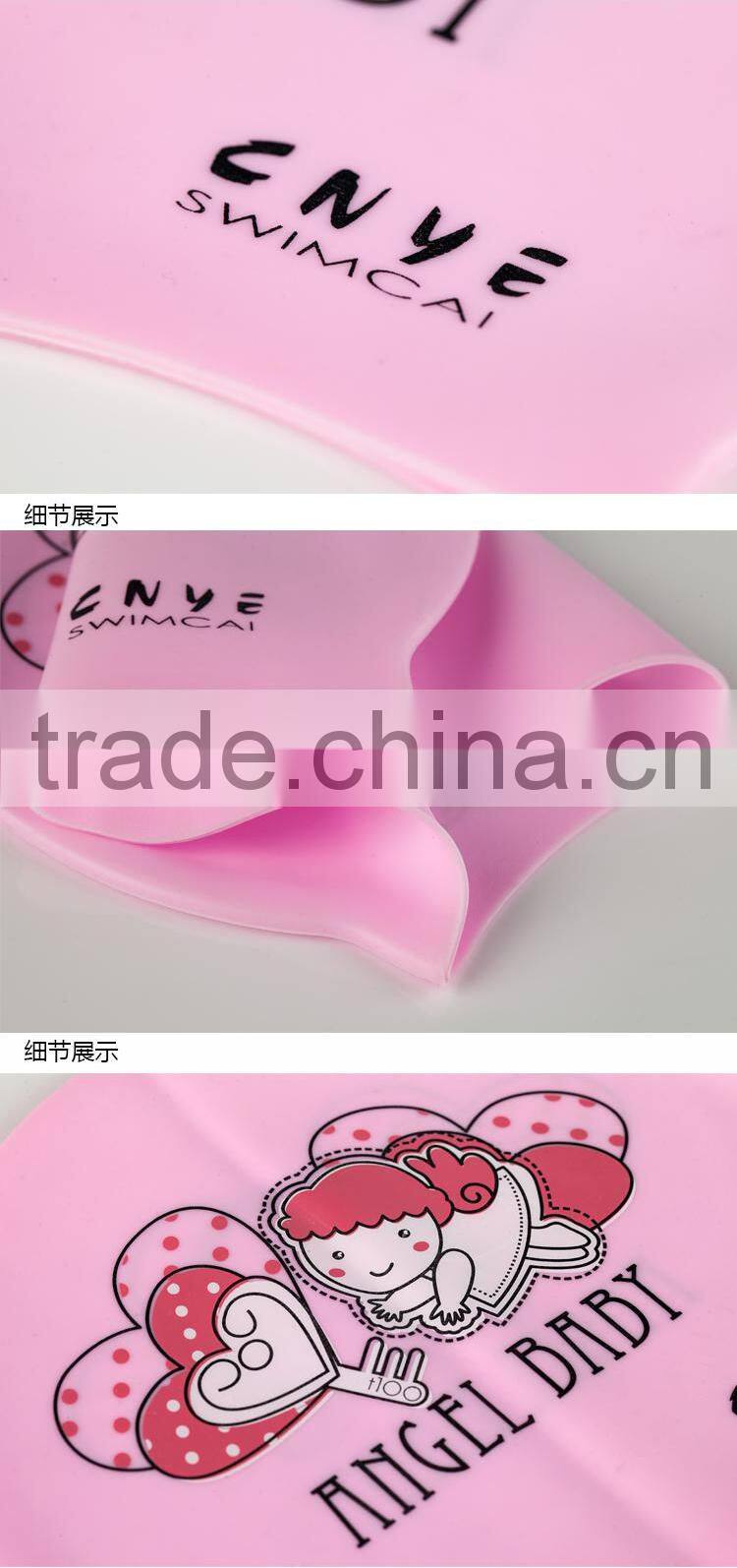 CNYE Silica Gel Cool Swim Caps Knit Swim Cap Waterproof Swim Cap 100% for children.Hot-sale!!