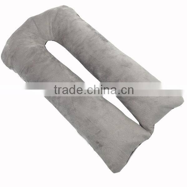 Only 50pcs MOQ High Quality 100% Polyester New Fashion Minky Dot Breathable Maternity Pillow