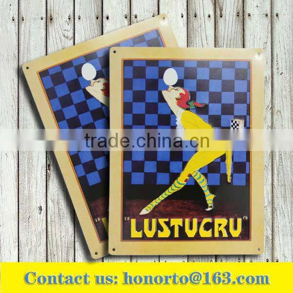 decor wall retro tin sign