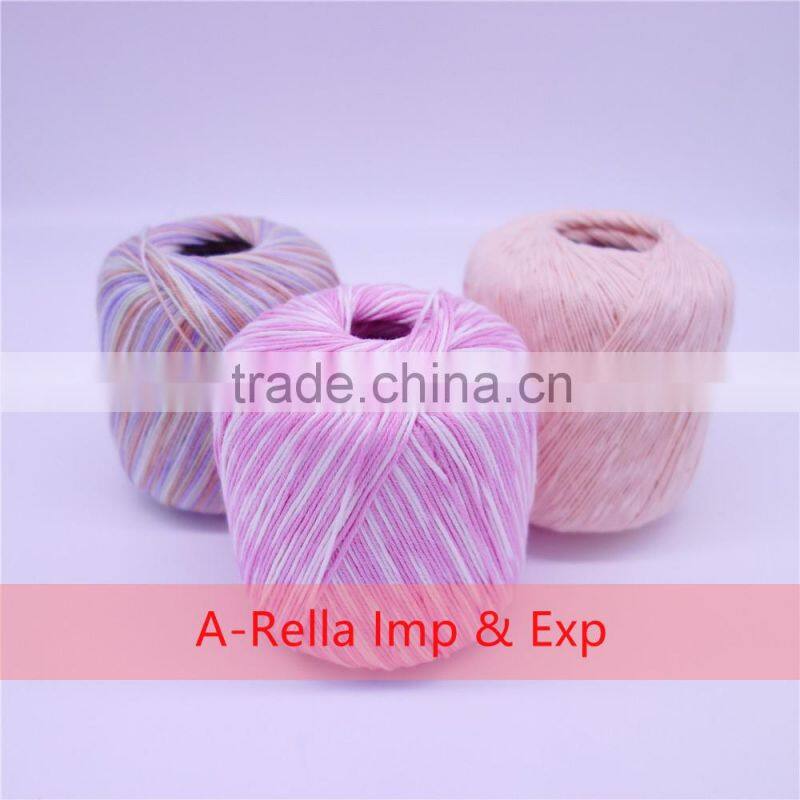 100% acrylic yarn hand knitting yarn in ball dyed for baby knitting yarn