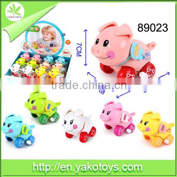 Funny mini plastic animal toys wind up promotional Elephant toy for kids