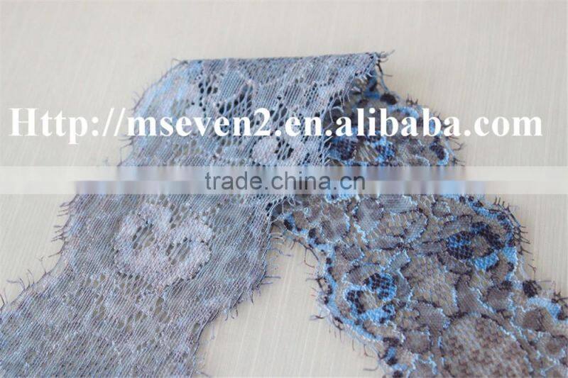 good looking 100% elastic spun lace eyelash lace trim in multiple color for choosing