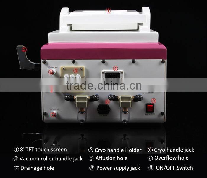 abdomen smoothing frozen fat treatment machine vacuum roller skin electric red laser diode