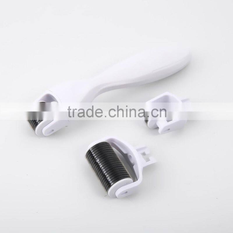 Bestsell 0.5/2.0/1.5mm Heads 3 in 1 Roller 180/600/1200 Micro Needles Skin Recovery