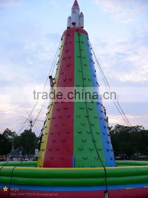 Best quality best sell inflatable climbing wall and slide