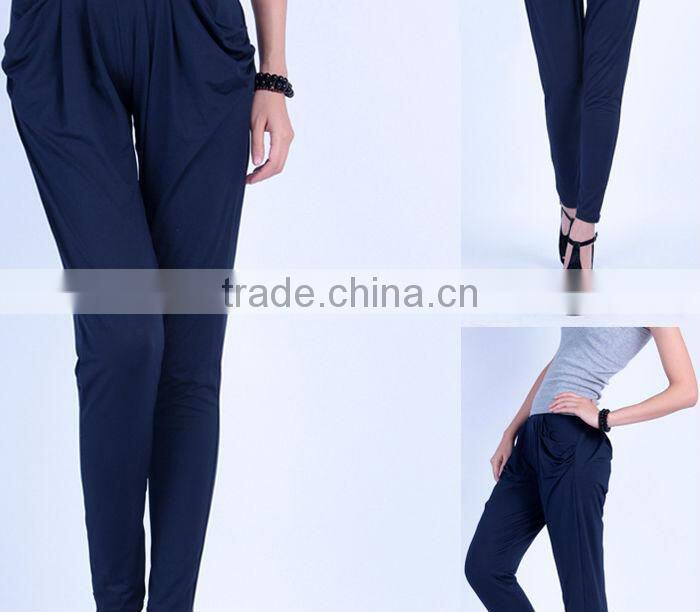 Wholesale Candy Color Fashion Ice Silk Harem Pants Loose Long leggings Pants