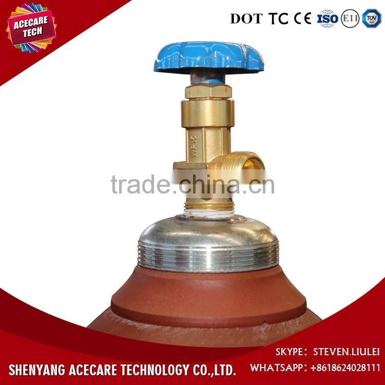 40L industrial steel cylinder, High Pressure Seamless Steel empty gas cylinder sizes made in china