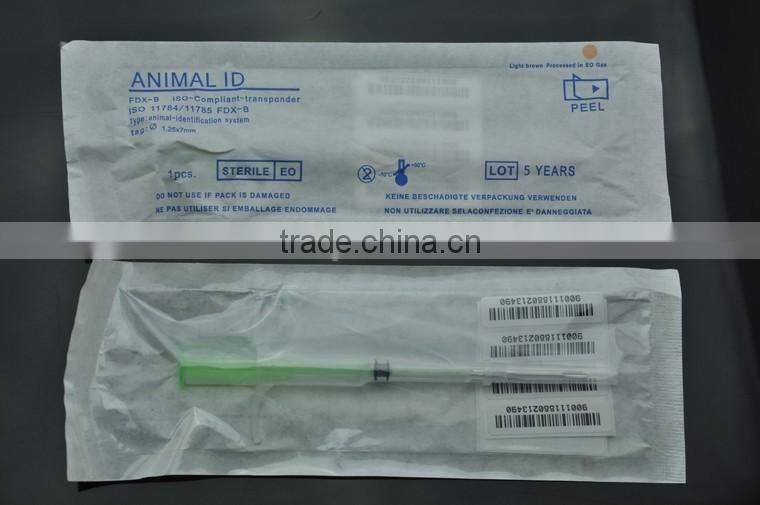 RFID Animal syringe for PET Identification