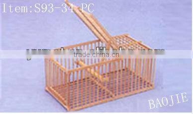 Outdoor unique wooden bamboo bird cage, hanging bamboo/wooden bird cage for hot sale