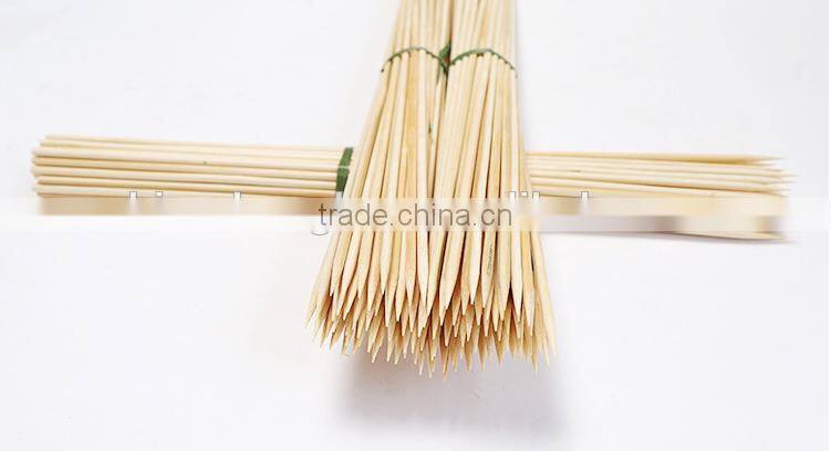 HY Factory Wholesale Natural BBQ Use 5.0mm bamboo skewers or bamboo sticks