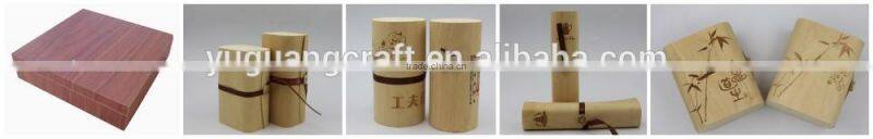 wooden 6 section custom tea bag box storage holder with glass lid