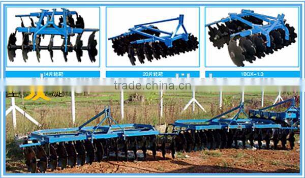 3-point hydraulic heavy duty disc harrows factory price well function/ performance