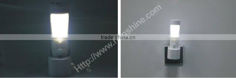 high quality ABS recharger emergency pir motion sensor led light with 14+6 led