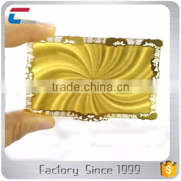 Customized Matte Black Laser Stainless Steel Metal Card