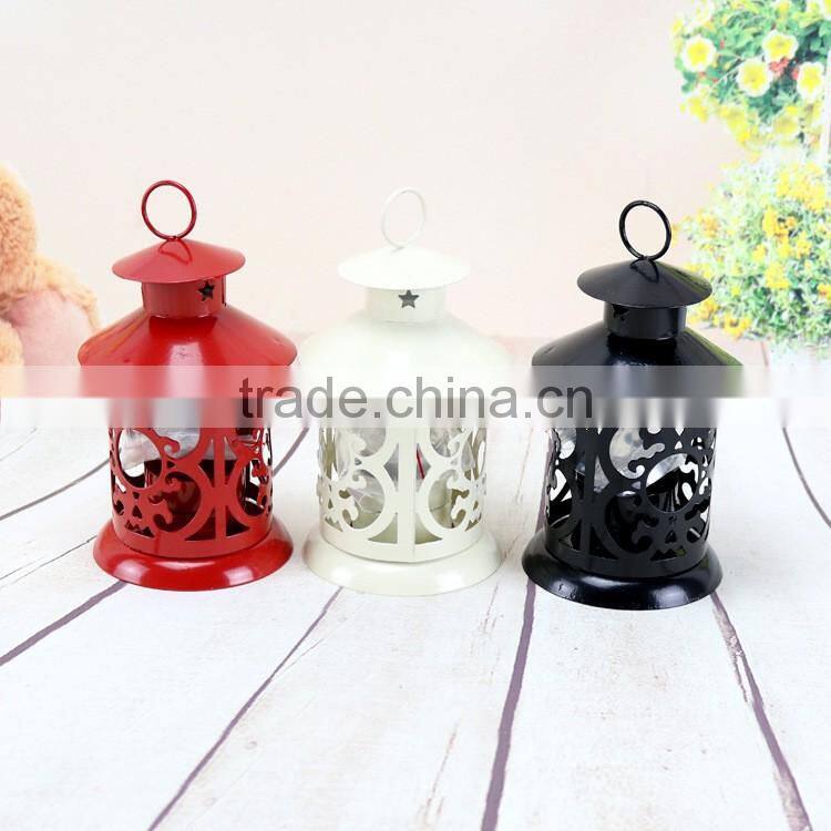Wrought Iron Classical Street Lamp Candlestick Wedding Gift Candle Holder