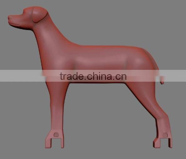 wholesale HDPE plastic hound dog, plastic hunting dog,decoration.