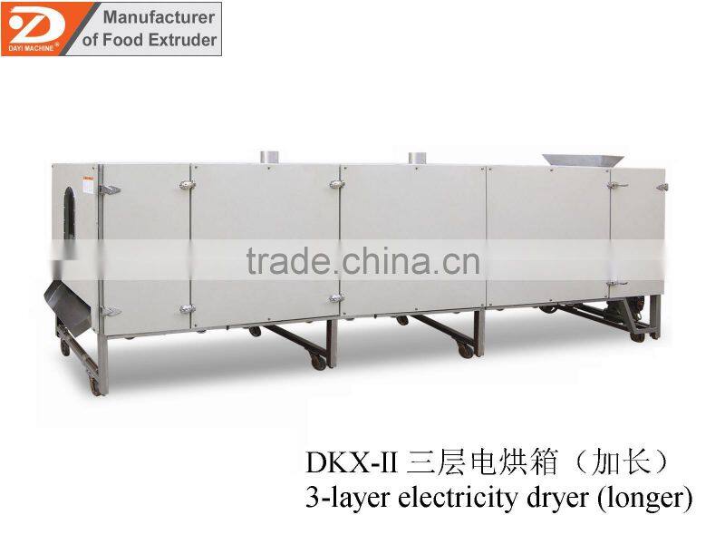 3-layer corn snack food gas electricity diesel dryer