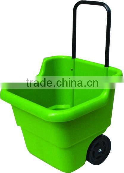 TC2038 -----2 wheel Poly Rolling Lawn Cart,hand push cart for warehouse