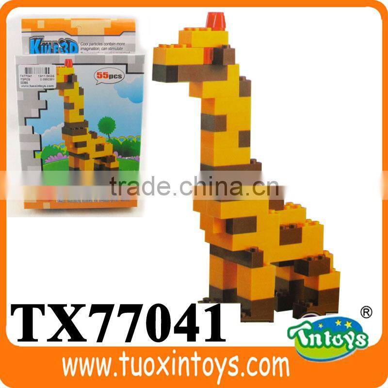 plastic panda design building blocks toys direct factory