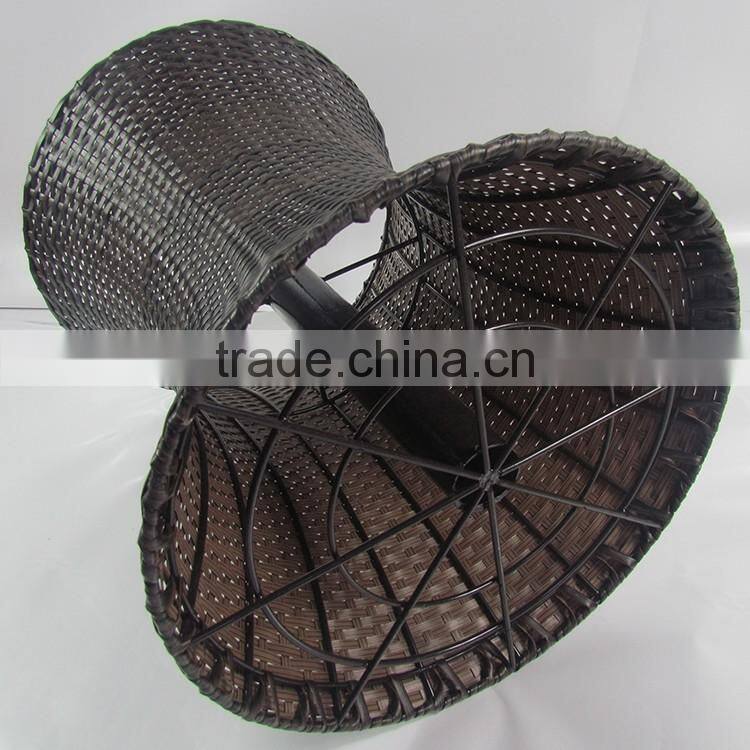 Outdoor garden adjustable rattan ice bucket for parties
