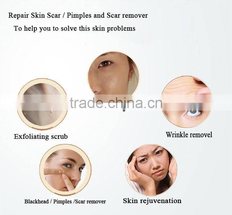 2016 portable diamond dermabrasion with green bag blackheads reomvel