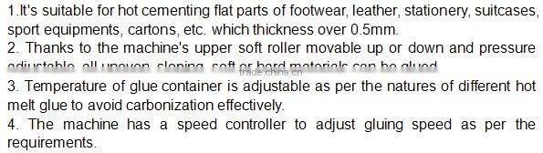 Gluing Machine for Box Leather