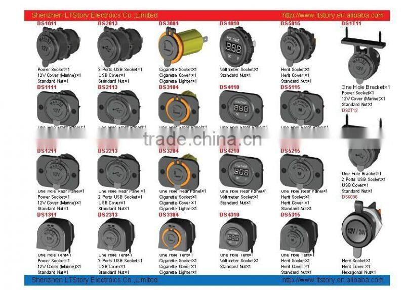 High power Dual USB socket for bus/car/ mortorcycle