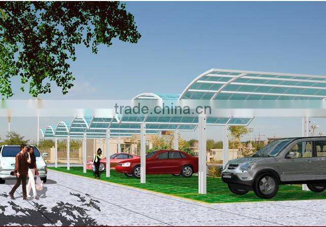 good transparency steel structure polycarbonate sunshine board car shed