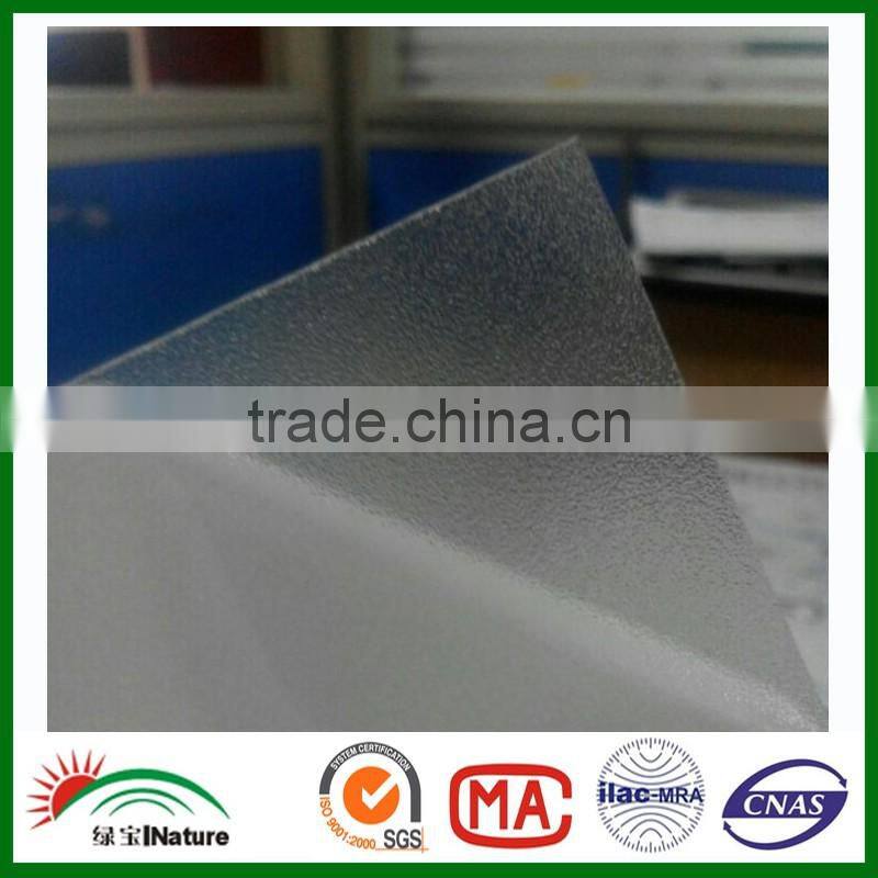 Foshan Huaxia Nature plastic frosted clear polycarbonate sheet manualfacturer for decoration