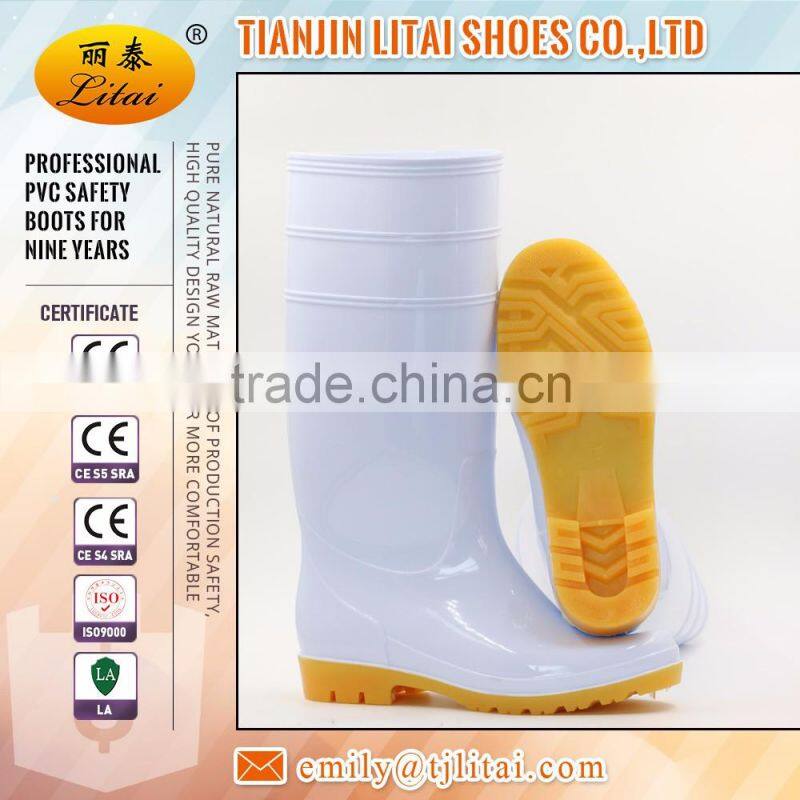cheap heavy duty pvc rain boots with steel toe for foods